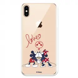 Funda Oficial de Disney Mickey y Minnie Love para iPhone XS Max