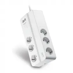 APC Essential SurgeArrest Protección contra Sobretensiones 6 Tomas 230V Blanco