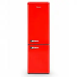 Radiola RARC250RV Frigorífico Combi Vintage F Rojo