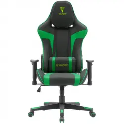 Tempest Conquer Silla Gaming Negra/Verde Tela Transpirable