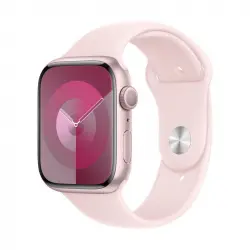 Apple Watch Series 9 GPS 45mm Caja de Aluminio Rosa con Correa Deportiva Rosa Claro Sport S/M
