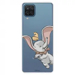 Funda Oficial de Disney Dumbo Volador Transparente para Samsung Galaxy A12