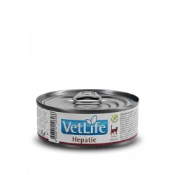 Vet Life Fórmula Felina Hepatic Comida Húmeda Para Gatos Farmina 12x85 G