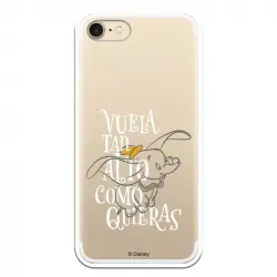 Funda Oficial Disney Dumbo Vuela Tan Alto Clear para iPhone 7