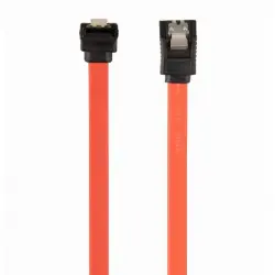 Gembird Cable SATA 3 con Conector Doblado 90º 50cm Rojo