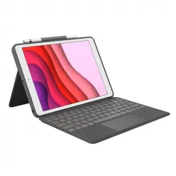 Logitech Combo Touch Funda Teclado Retroiluminado QWERTZ Alemán Grafito para iPad 10.2" 7ª/8ª/9ª Gen