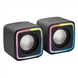 Mars Gaming MSCUBE Altavoces Gaming RGB DSP 8W Negros