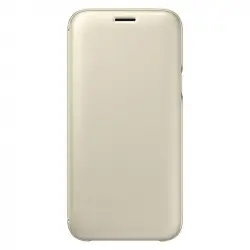 Samsung Wallet Cover Dorada para Galaxy J5 2017