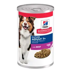 Hill's Mature Adult 7+ Science Plan latas para perros  - Vacuno - 12 x 370 g