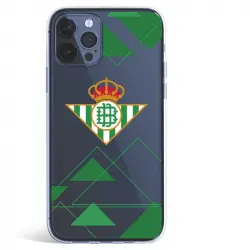 Funda Oficial Real Betis Balompié Escudo Fondo Transparente para iPhone 12 Pro Max