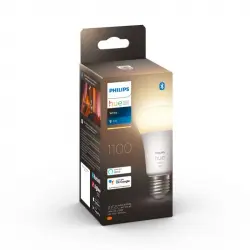 Philips Hue White Bombilla LED Inteligente A60 E27 9.5W Luz Blanca Cálida