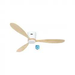 Ventilador De Techo Casafan 313292w Con Wifi Eco Plano Wood We-nt