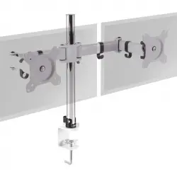 Duronic DM252 WE Soporte de Mesa 2 Monitores 13"-27" VESA 100x100 Máx 8kg