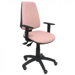 Piqueras y Crespo Elche S Bali Silla de Oficina Brazos Regulables Ruedas Parqué Rosa