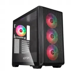 Abysm Gaming Danube Kamp BX300 Full Tower Cristal Templado USB-C Negra