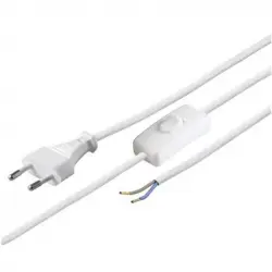 Goobay Cable Alimentacion con Interruptor Tipo C 1.5 m Blanco