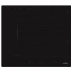 Sauber Serie 7-800 Placa Vitrocerámica 3 Zonas 60cm Negra