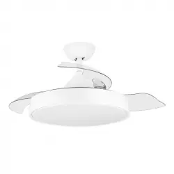 Orbegozo CP 120092 Ventilador de Techo con Aspas Retráctiles y Luz 35W Blanco