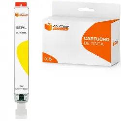Pccom Essential Canon Cli551xl Cartucho Tinta Compatible Amarillo