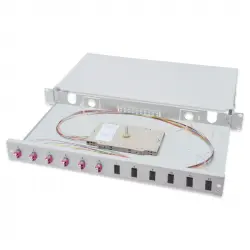 Digitus Caja de Empalme de Fibra Óptica 1U Equipada LC OM4