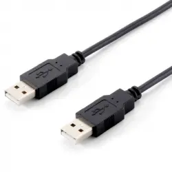 Equip Cable USB 2.0 Tipo A a Tipo A Macho/Macho 1.8m Negro