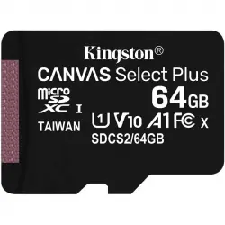 Kingston Canvas Select Plus MicroSDXC 64GB UHS-I U1 V10 Clase 10