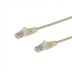 Startech Cable Cat6 Delgado con Conectores RJ45 sin Enganches 3m Gris