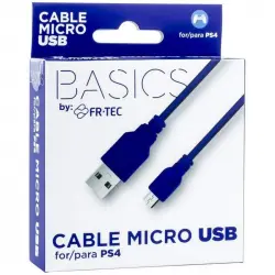 FR-TEC Cable Micro USB a USB 3m para PS4