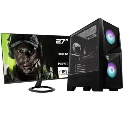 PCBYTE Returnal27 Pc Intel Core i7-12700F/64GB/2TB SSD/RTX 4060 + Monitor 27" FHD 100Hz