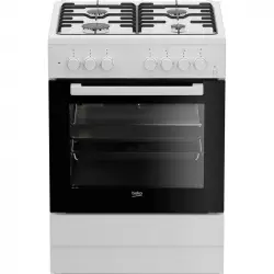 Beko FSE62110DW Cocina de Gas 4 Zonas + Horno Eléctrico Blanca