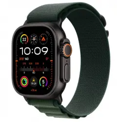 Apple Watch Ultra 2 GPS + Cellular 49mm Caja Negra Titanio con Correa Alpine Loop M Verde Oscuro