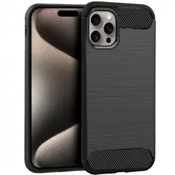 Cool Carcasa Carbón Negro para iPhone 15 Pro Max