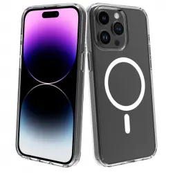 Muvit Funda Recycletek Magsafe Transparente para iPhone 15 Plus