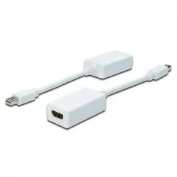 Digitus Cable Adaptador Mini Displayport a HDMI 15cm Blanco