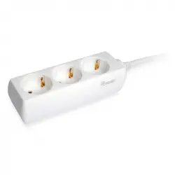 Equip Regleta de Alimentación 3 Tomas de Red Blanca