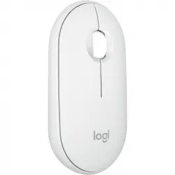 Logitech Pebble Mouse 2 M350s Ratón Inalámbrico Blanco 4000 DPI