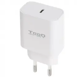 TooQ TQWC-PDUSBC20W Cargador de Pared USB-C PD20W Blanco