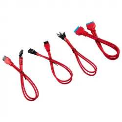 Corsair Kit de Extensión del Panel Frontal Delantero 30cm Rojo