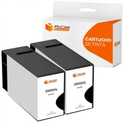 Pccom Essential Canon Pgi2500xl Cartucho Tinta Compatible Negro Pack 2