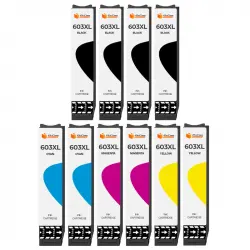 Pccom Essential Epson 603XL Cartucho Tinta Compatible Negro/Cian/Magenta/Amarillo Pack 10