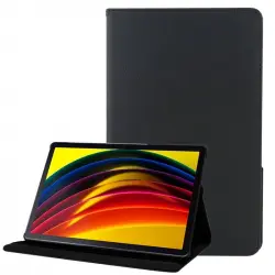 Cool Funda Giratoria Polipiel Liso Negro para Lenovo Tab P11 Gen 1 11"