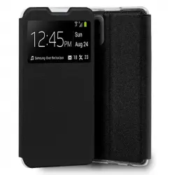 Cool Funda Flip Cover Liso Negro para Samsung Galaxy A42 5G
