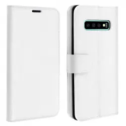 Avizar Funda Tipo Libro Cartera Blanca para Samsung Galaxy S10