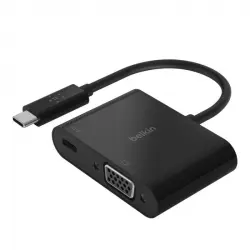 Belkin Adaptador USB-C a VGA 60 W de Corriente por Pass-Through