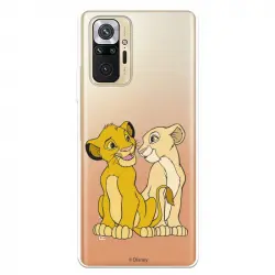 Funda Oficial de Disney El Rey León Simba y Nala Silueta para Xiaomi Redmi Note 10 Pro