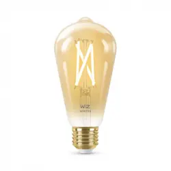 WIZ ST64 Bombilla LED E27 Wi-Fi Vintage Ámbar Blanco Cálido