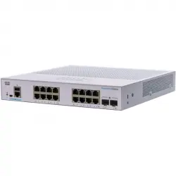Cisco CBS250-16T-2G-EU Switch de Red 16 Puertos GE 2 x SFP de 1 G Plata