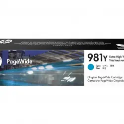 HP 981Y Cartucho PageWide Alto Rendimiento Original Cian