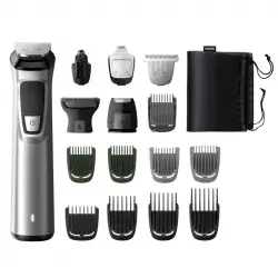 Philips Multigroom Series 7000 Set Recortador + 16 Accesorios Negro/Plata