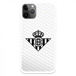 Funda Licencia Oficial Real Betis Balompié Escudo Negro Fondo Red para iPhone 11 Pro